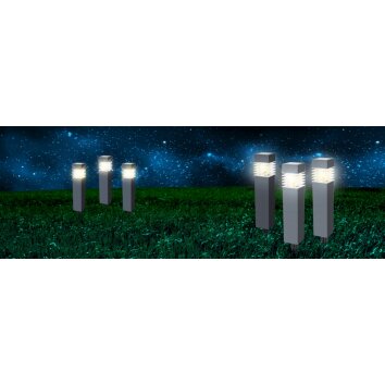 Globo Tless Solarlamp LED Grijs, 1-licht