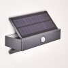 Wiborg Solarlamp LED Antraciet, 1-licht, Bewegingsmelder