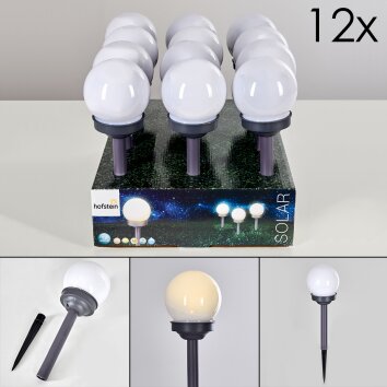 Hakon Tuinlamp set van 12 LED Grijs, 1-licht