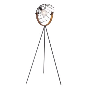 Globo NETTY Staande lamp Zwart, 1-licht