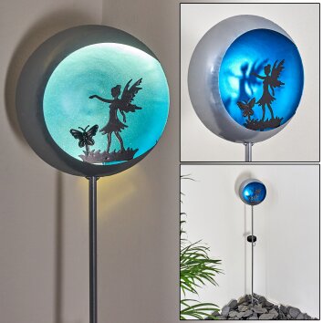 Loano Solarlamp LED Blauw, Zilver, 1-licht