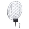 Globo Solarlamp LED Zilver, 2-lichts