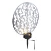 Globo Solarlamp LED Zilver, 2-lichts