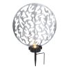 Globo Solarlamp LED Zilver, 2-lichts