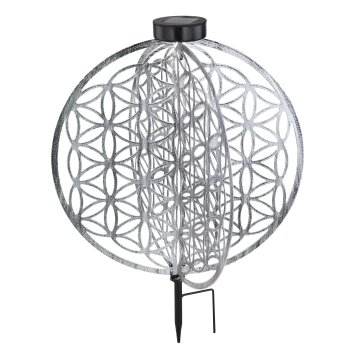 Globo Solarlamp LED Zilver, 1-licht