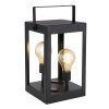 Globo Solarlamp LED Zwart, 2-lichts