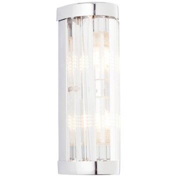 Brillliant Lemont Muurlamp Zilver, 2-lichts