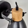 Elm Muurlamp Antraciet, Hout licht, 1-licht