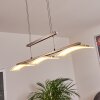 Bolonda Hanglamp LED Nikkel mat, 3-lichts