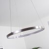 Calcium Hanger LED Nikkel mat, 1-licht