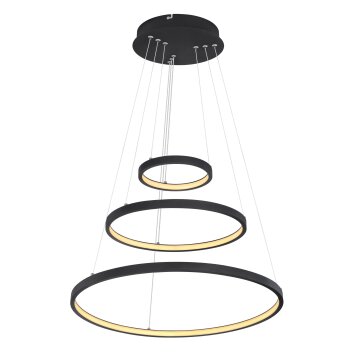 Globo RALPH Hanger LED Zwart, 1-licht