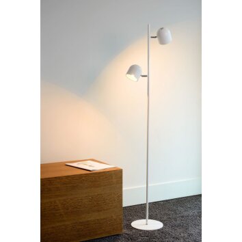 Lucide SKANSKA Staande lamp LED Wit, 2-lichts