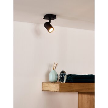 Lucide LENNERT Plafond spot LED Zwart, 1-licht