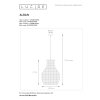 Lucide ALBAN Hanger Zwart, 1-licht