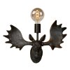 Lucide MOOSE Muurlamp Zwart, 1-licht