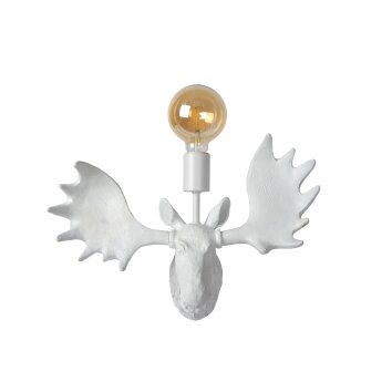 Lucide MOOSE Muurlamp Wit, 1-licht