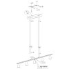 Steinhauer Vortex Hanglamp Zwart, 5-lichts