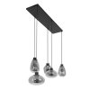 Steinhauer Reflexion Hanglamp Zwart, 5-lichts