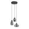 Steinhauer Reflexion Hanglamp Zwart, 3-lichts