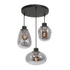 Steinhauer Reflexion Hanglamp Zwart, 3-lichts