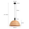 Steinhauer Veneer Hanglamp Zwart, 1-licht