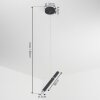 Térou Hanger LED Antraciet, 1-licht