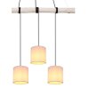 Globo ADA Hanger Hout licht, Zwart, 4-lichts