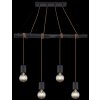 Globo HERMINE Hanger Zwart, 4-lichts