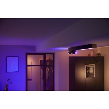 Philips HUE Centris Plafondlamp LED Zwart, 3-lichts, Kleurwisselaar