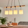 Betsele Hanglamp Hout licht, Zwart, 4-lichts