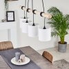 Betsele Hanglamp Hout licht, Zwart, 4-lichts