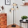 Hautahi Staande lamp Grijs, Hout licht, 2-lichts