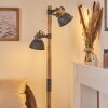 Orny Staande lamp Grijs, Hout licht, 2-lichts