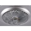 Reality Narvik Ventilator LED Chroom, 1-licht, Afstandsbediening