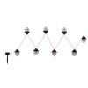 Globo Lichtketting LED Zwart, 8-lichts