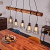 Canedo Hanglamp Bruin, Zwart, 5-lichts