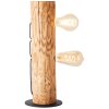 Brilliant Odun Tafellamp Hout licht, Zwart, 2-lichts