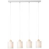 Brilliant Vonnie Hanglamp Grijs, Hout licht, 4-lichts