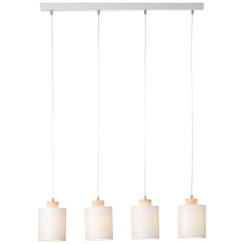 Brilliant Vonnie Hanglamp Grijs, Hout licht, 4-lichts