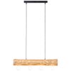 Brilliant Trabo Hanglamp Hout licht, Zwart, 4-lichts