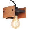 Brilliant Calandra Muurlamp Hout licht, Zwart, 1-licht