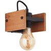 Brilliant Calandra Muurlamp Hout licht, Zwart, 1-licht