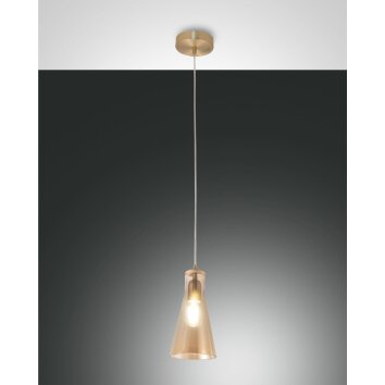 Fabas Luce Dafne Hanglamp Messing, 1-licht