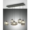 Fabas Luce Gillis Hanglamp Zwart, 5-lichts