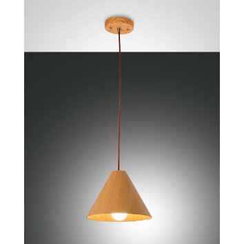 Fabas Luce Esino Hanglamp Hout licht, 1-licht