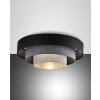 Fabas Luce Brava Plafondlamp Zwart, 1-licht