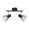 Brilliant Blacky Plafondlamp Zwart, 2-lichts