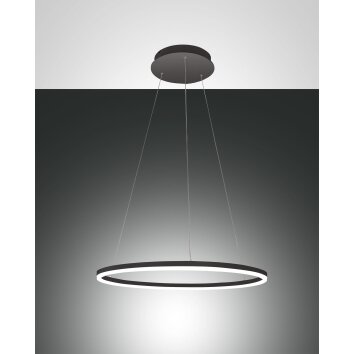 Fabas Luce Giotto Hanglamp LED Zwart, 2-lichts