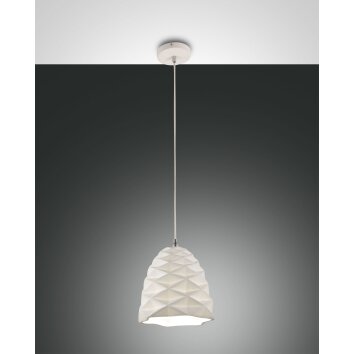 Fabas Luce Duchessa Hanglamp Wit, 1-licht