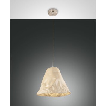 Fabas Luce Crumple Hanglamp Wit, 1-licht